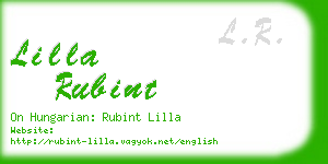 lilla rubint business card